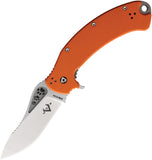 V NIVES ADAPPT Framelock Orange G10 & Titanium Folding CPM-S30V Knife V24TIGPOR