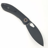 Vosteed Nightshade TH Linerlock Black Micarta Folding Stonewash 154CM Knife 011
