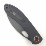 Vosteed Nightshade TH Linerlock Black Micarta Folding Stonewash 154CM Knife 011