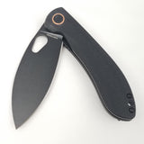 Vosteed Nightshade TH Linerlock Black Micarta Folding Stonewash 154CM Knife 011