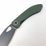 Vosteed Nightshade TH Linerlock Green Micarta Folding Stonewash 154CM Knife 012