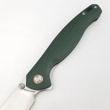 Vosteed Labrador Linerlock Green Micarta Folding Satin 154CM Pocket Knife 014