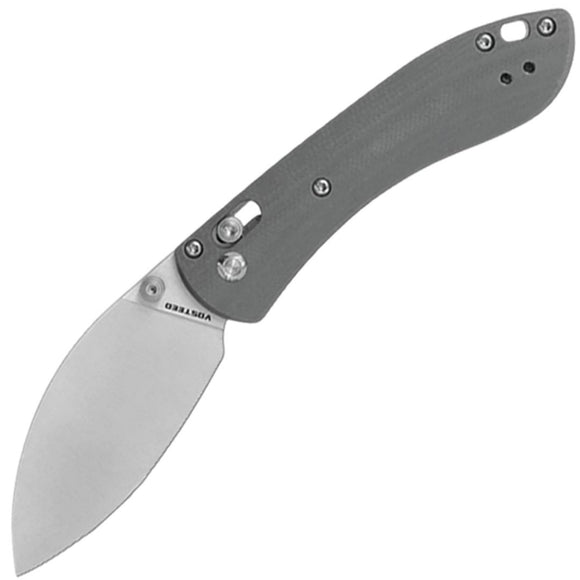 Vosteed Mini Nightshade Crossbar Lock Gray G10 Folding 14C28N Pocket Knife A0206