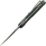 Vosteed Thunderbird Trek Lock Green & Black Cloud Carbon Fiber Folding M390 Knife A0311