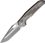 Vosteed Thunderbird Trek Lock Gray Titanium Folding Elmax Pocket Knife A0313