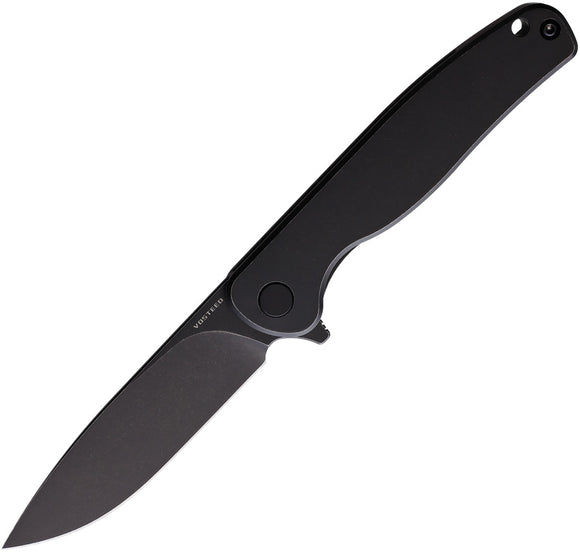 Vosteed Mini Labrador Framelock Black Titanium Folding 14C28N Pocket Knife OPEN BOX