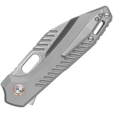 Vosteed RSKAOS Top Linerlock Gray & Silver Folding M390 Pocket Knife MHET2
