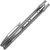 Vosteed RSKAOS Top Linerlock Gray & Silver Folding M390 Pocket Knife MHET2