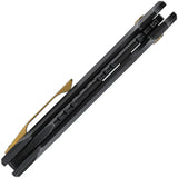 Vosteed RSKAOS Top Linerlock Black & Gold Folding M390 Pocket Knife MHET3