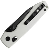 Vosteed Raccoon Crossbar Lock White G10 Folding 14C28N Pocket Knife RCCBVPGW