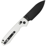 Vosteed Raccoon Crossbar Lock White G10 Folding 14C28N Pocket Knife RCCBVPGW