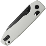 Vosteed Raccoon Crossbar Lock White G10 Folding 14C28N Pocket Knife RCCBVPGW