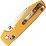Vosteed Raccoon Crossbar Lock Yellow G10 Folding 14C28N Pocket Knife RCCBVTGY