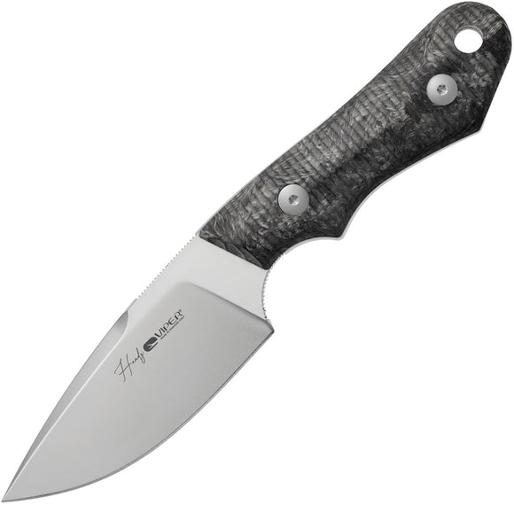 Viper Handy Black Smooth Micarta MagnaCut Steel Fixed Blade Knife 4038FCM