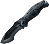 Walther OSK II Outdoor Survival Linerlock Folding Blade Black Handle Knife 50761