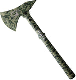 World Axe Throwing League The Predator Camo 3Cr13 Throwing Axe w/ Sheath L009