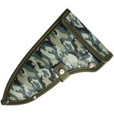 World Axe Throwing League The Mercenary Camo 3Cr13 Throwing Axe w/ Sheath L010