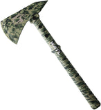 World Axe Throwing League The Mercenary Camo 3Cr13 Throwing Axe w/ Sheath L010