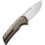 We Knife Mini Malice Pocket Knife Bronze Titanium Folding CPM-20CV Blade 054BL4