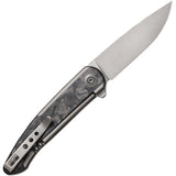 We Knife Smooth Sentinel Framelock Titanium/Carbon Fiber Folding Knife   OPEN BOX