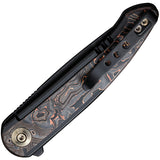 We Knife Smooth Sentinel Knife Carbon Fiber & Copper Folding CPM-20CV 200436