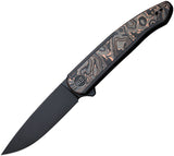 We Knife Smooth Sentinel Knife Carbon Fiber & Copper Folding CPM-20CV 200436