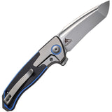 We Knife Press Check Pocket Knife Framelock Titanium & G10 Folding Tanto 20078A2