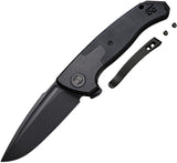We Knife Press Check Pocket Knife Framelock Titanium/G10 Folding Drop Pt 20078B1