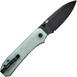 We Knife Big Banter Linerlock Jade G10 Folding CPM-20CV Pocket Knife 210453