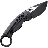 We Knife Envisage Framelock Black Titanium Folding CPM-20CV Pocket Knife 220132