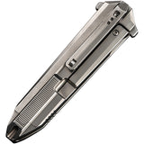 We Knife Diatomic Framelock Polished Titanium Folding CPM-20CV Knife 220322