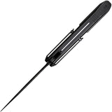 We Knife Diatomic Framelock Black Etched Titanium Folding 20CV Knife 220324