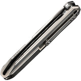We Knife Diatomic Framelock Polished Titanium Folding Damasteel Knife 22032DS1