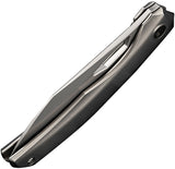 We Knife Ignio Framelock Polished Titanium Folding CPM-20CV Pocket Knife  OPEN BOX