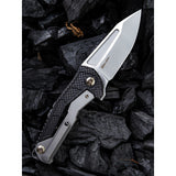 We Knife Co Ltd Sugga Framelock Titanium/Carbon Fiber Folding S35VN Knife 915A