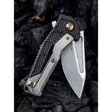 We Knife Co Ltd Sugga Framelock Titanium/Carbon Fiber Folding S35VN Knife 915A