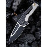 We Knife Co Ltd Sugga Framelock Titanium/Carbon Fiber Folding S35VN Knife 915B