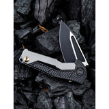 We Knife Co Ltd Sugga Framelock Titanium/Carbon Fiber Folding S35VN Knife 915B