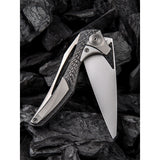 We Knife Co Ltd Etern A Integral Lock Titanium/Carbon Fiber Folding Knife 918A