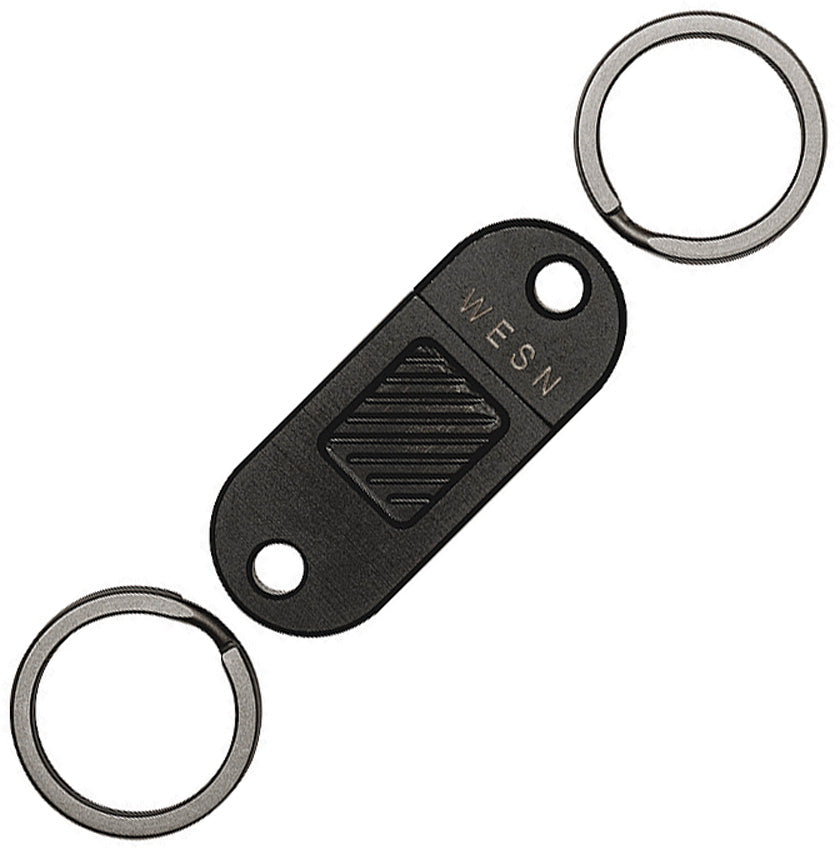 Wesn Goods Quick Release Matte Black Titanium Keychain N031 – Atlantic  Knife Company