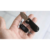 Wesn Goods Quick Release Matte Black Titanium Keychain N031