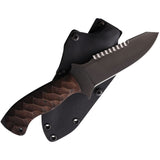Winkler Utility Crusher Sculpted Maple 80CrV2 Fixed Blade Knife w/ Sheath 046