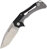 Willumsen Copenhagen Tyran Framelock Black Folding Knife 001   - On Sale