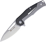 Willumsen Copenhagen Chibs Framelock Gray & Black Folding Knife 002   - On Sale
