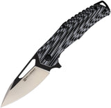 Willumsen Copenhagen Chibs Linerlock Black/Gray G10 Folding 14C28N Knife 21TGR