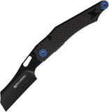 Willumsen Copenhagen Demon Barber Carbon Fiber Folding Pocket Knife DB23PVD