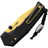 Willumsen Copenhagen Zero7 Cross Bar Lock Black GRN Folding 440C Knife Z722BNG