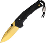 Willumsen Copenhagen Zero7 Cross Bar Lock Black GRN Folding 440C Knife Z722BNG