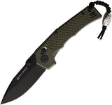 Willumsen Copenhagen Zero7 Cross Bar Lock Green GRN Folding 440C Knife Z722NOL