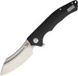 B'yond EDC Sunder 8.125" Black Cleaver Linerlock Folding D2 Knife 1903DGBK- On Sale